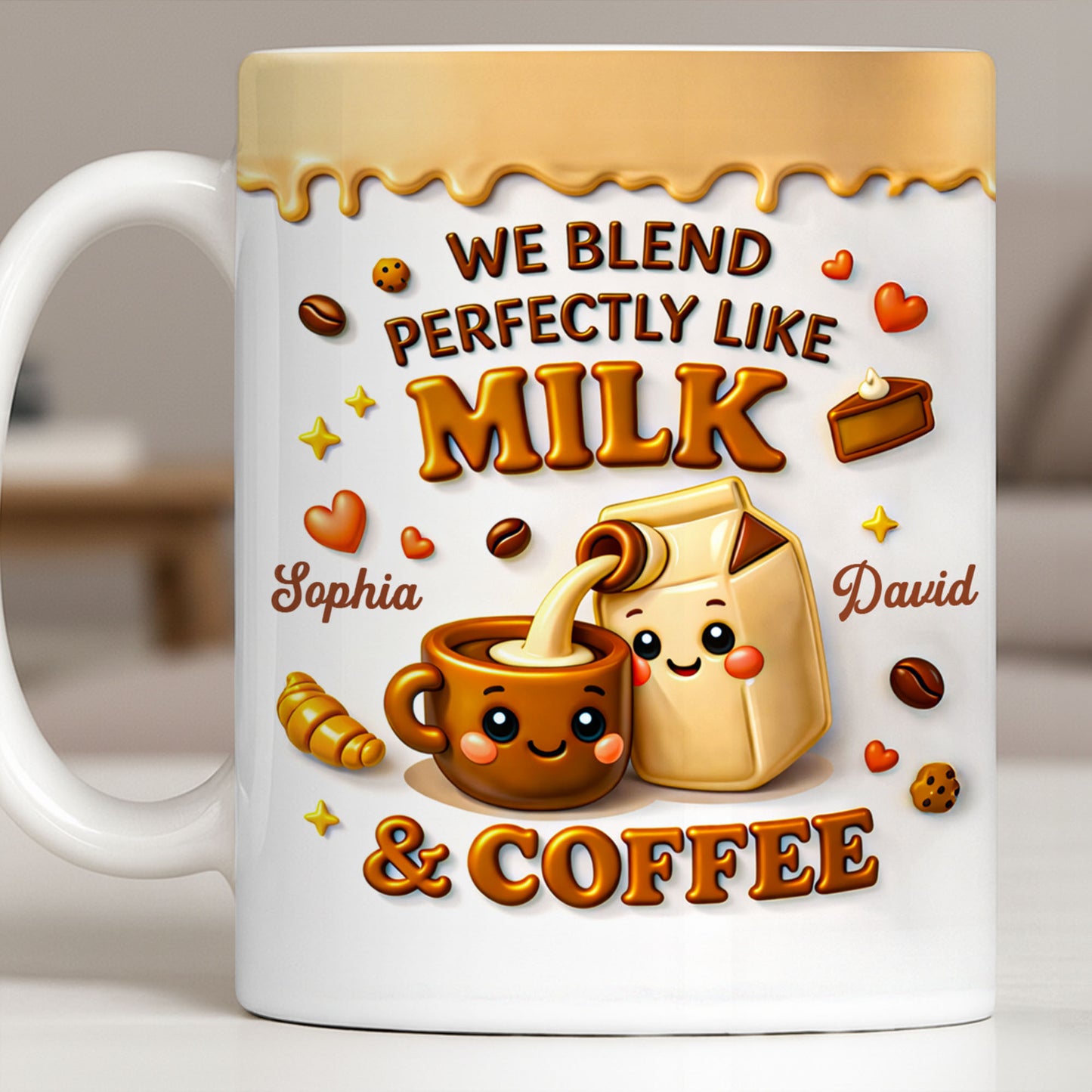 We Blend Perfectly Like Milk And Coffee