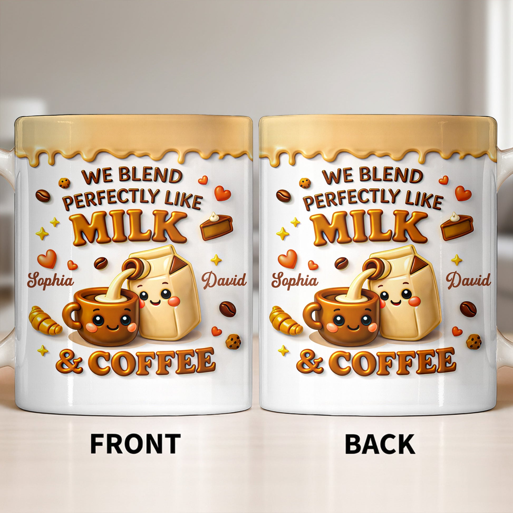 We Blend Perfectly Like Milk And Coffee
