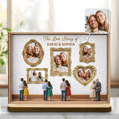The Love Story Of Ornate Frame Plaque