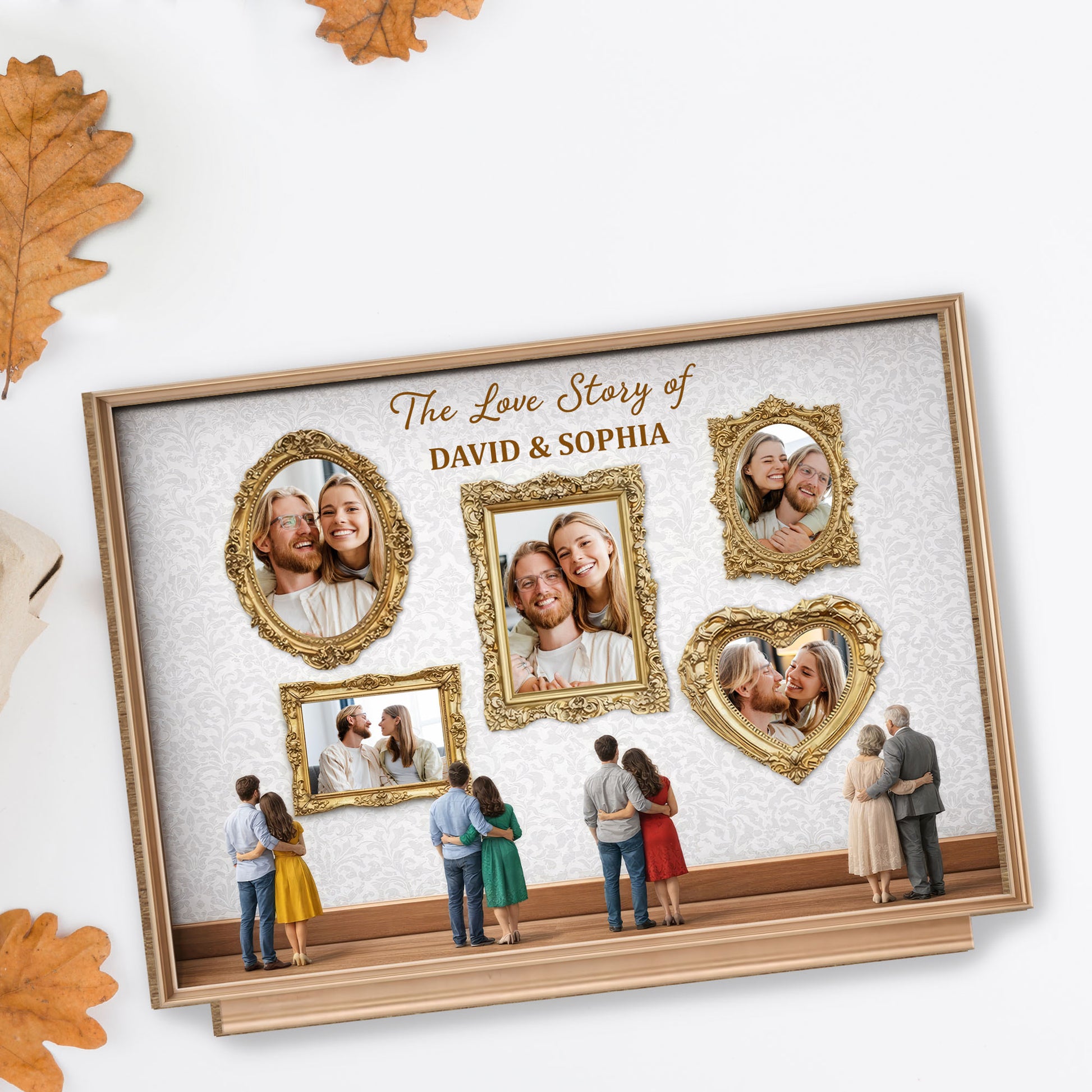 The Love Story Of Ornate Frame Plaque