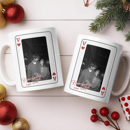 How Lucky Are We Playing Card Design And Heart