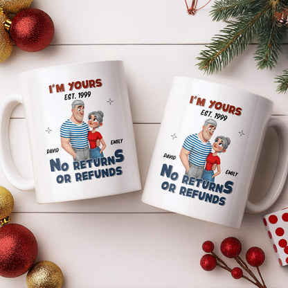 I'm Yours No Returns Or Refunds Cartoon Couple Design