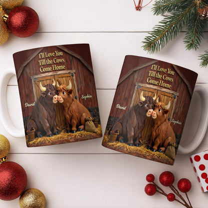 I'll Love You Till The Cows Come Home, Barn And Cows Design