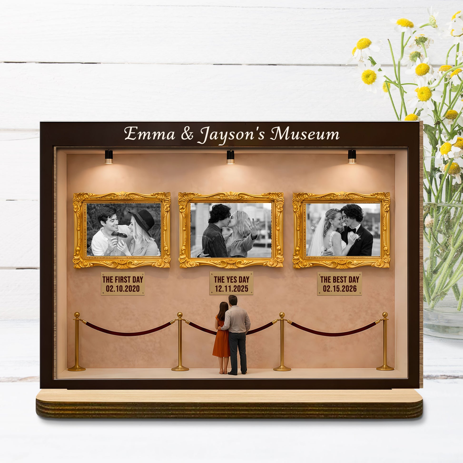 Special Moments and Milestones Museum Style Wood Plaque