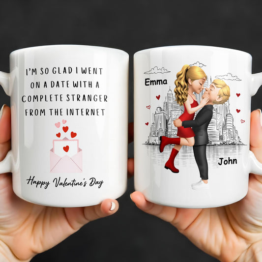 Glad I Went On A Date With A Complete Stranger, Hearts And Cityscape