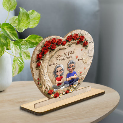You & Me We Got This Heart Rose Tree Couple