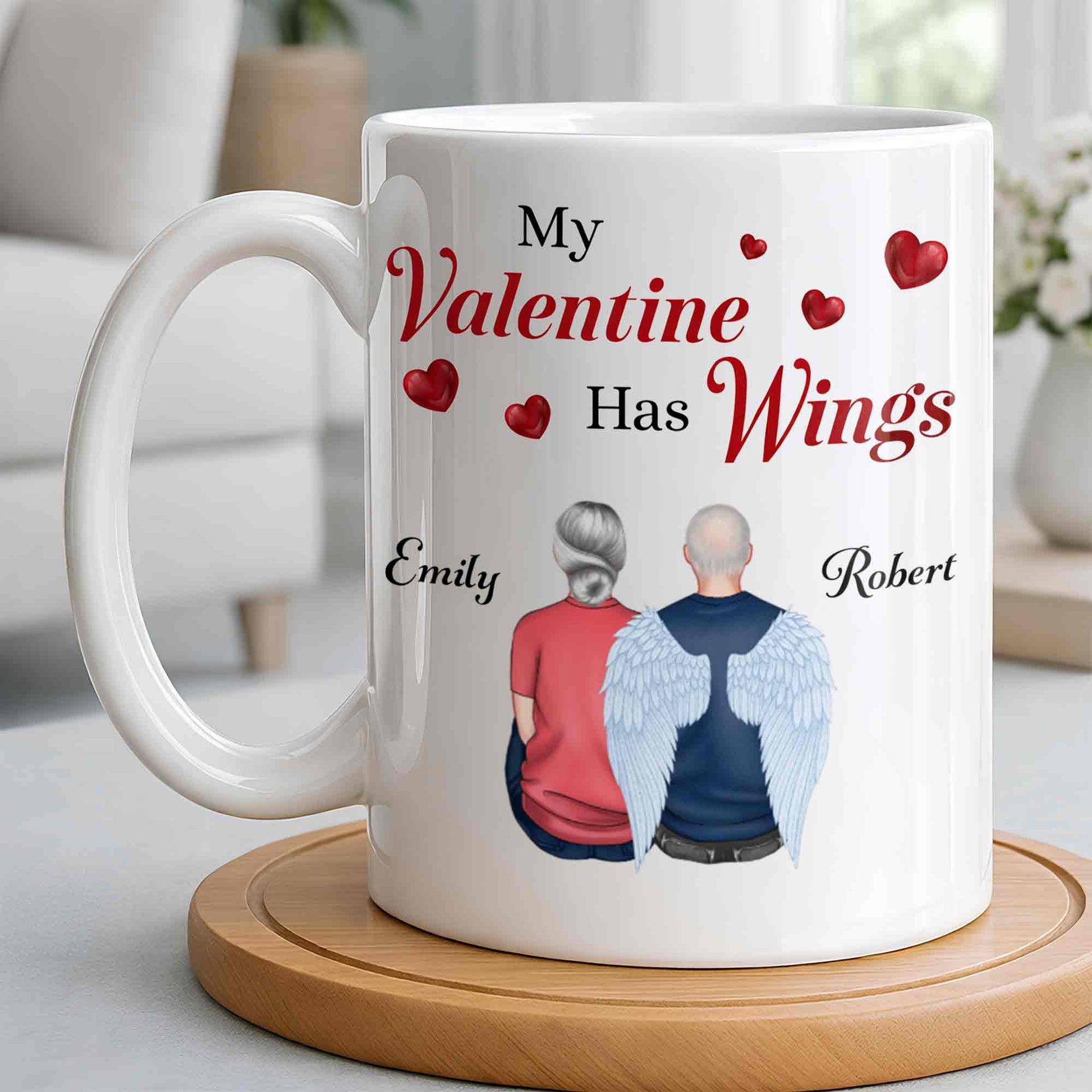 My Valentine Has Wings Angel Wings Design