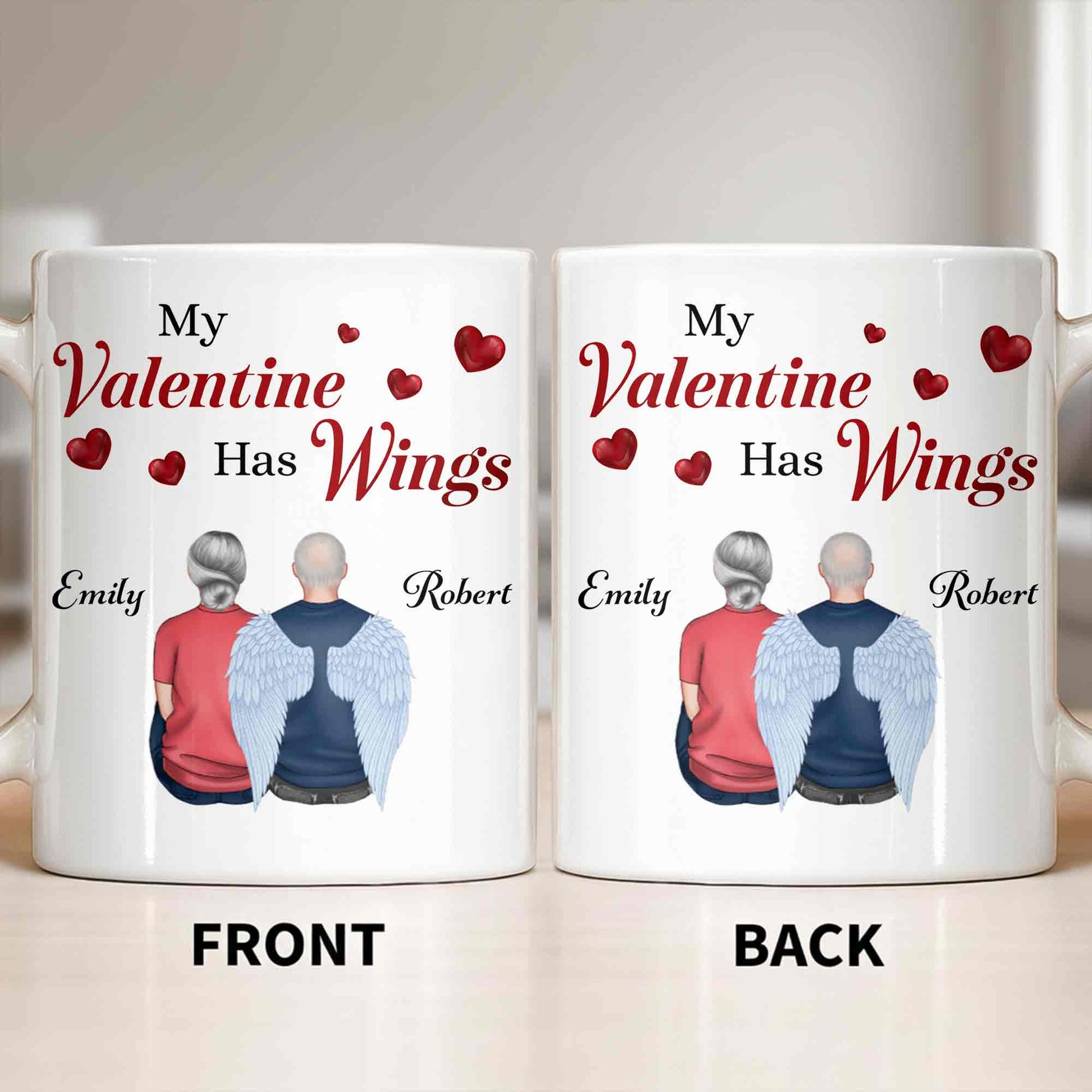 My Valentine Has Wings Angel Wings Design