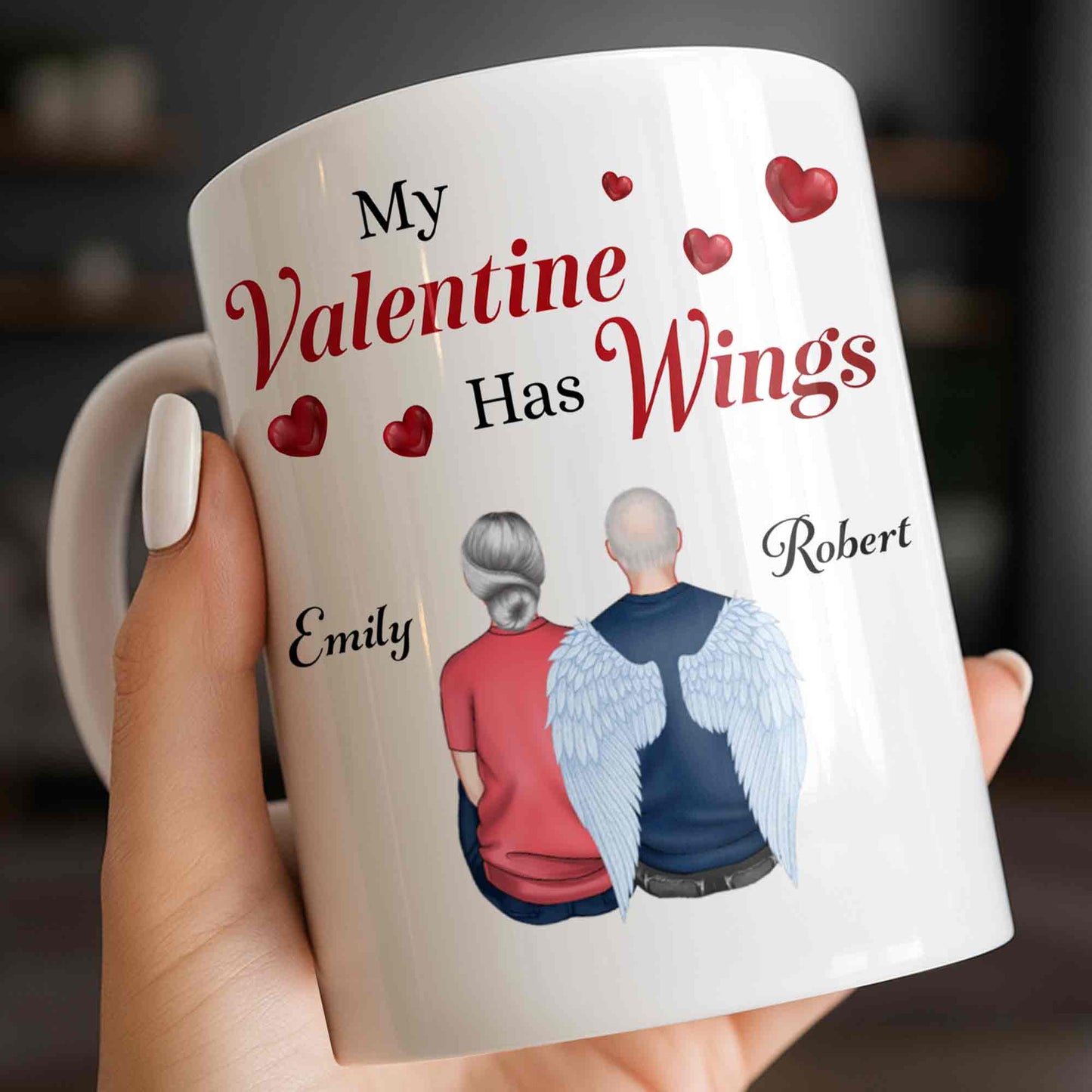 My Valentine Has Wings Angel Wings Design