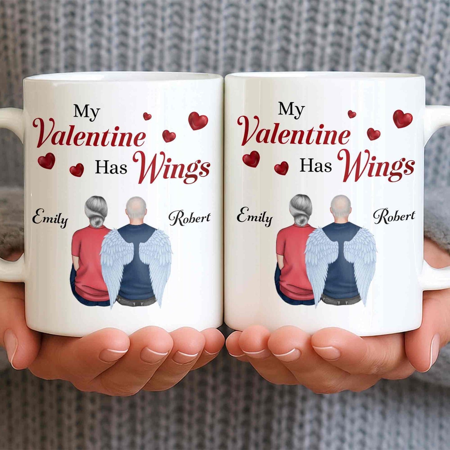 My Valentine Has Wings Angel Wings Design
