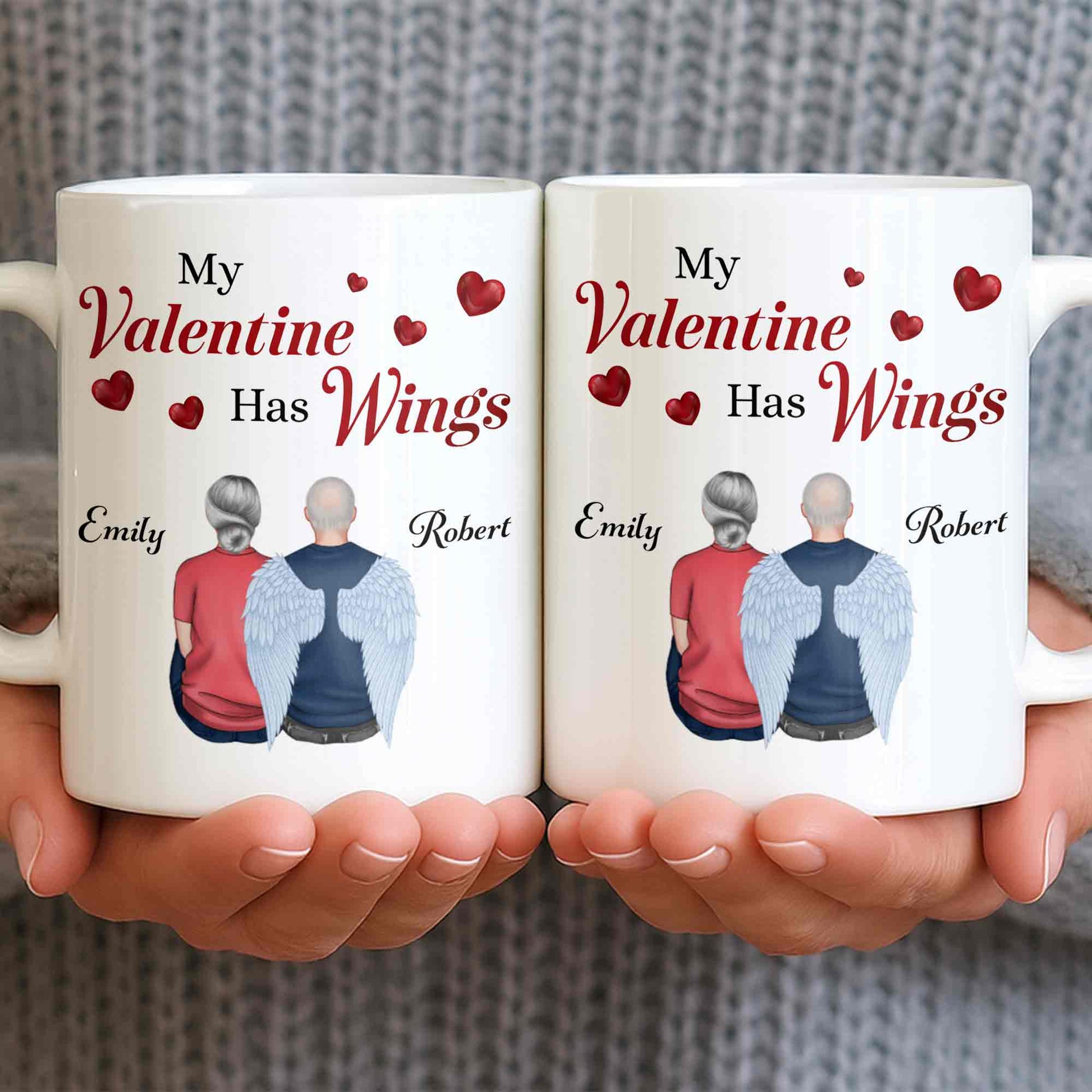 My Valentine Has Wings Angel Wings Design