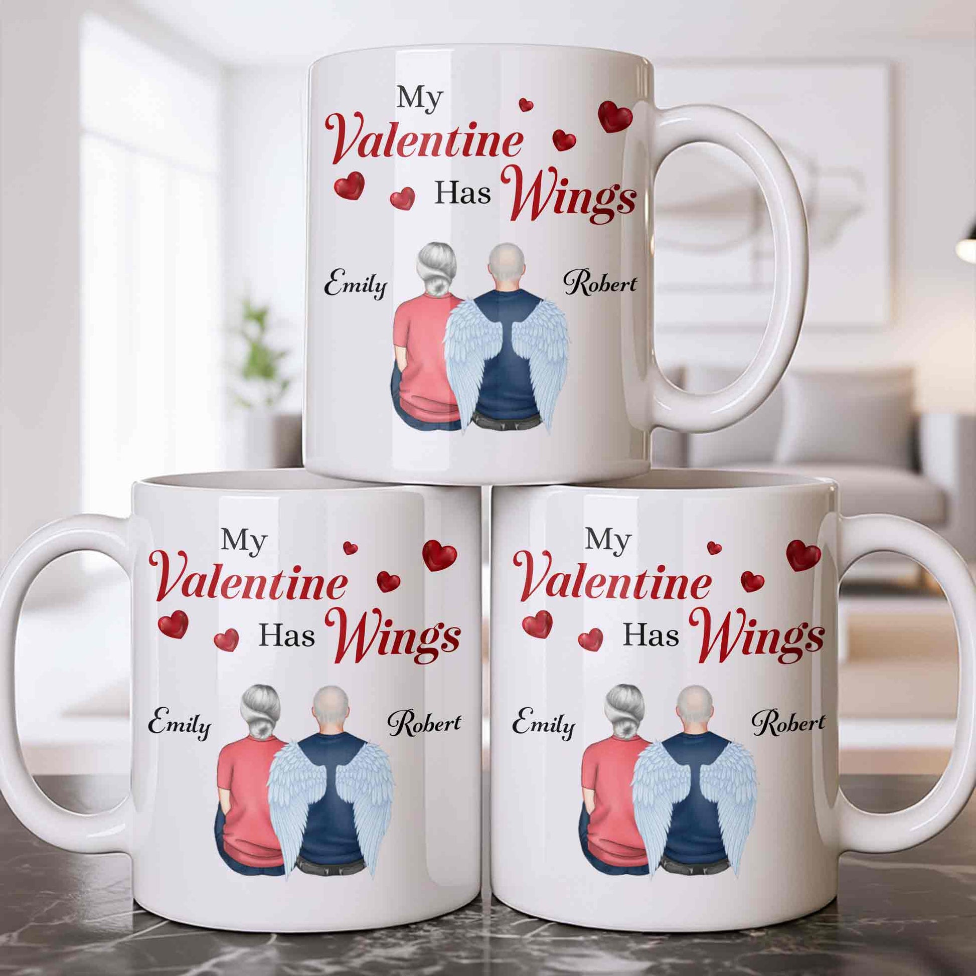 My Valentine Has Wings Angel Wings Design