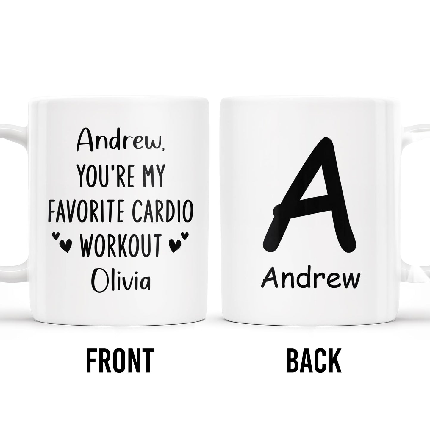 Favorite Cardio Workout Personalized Love Design