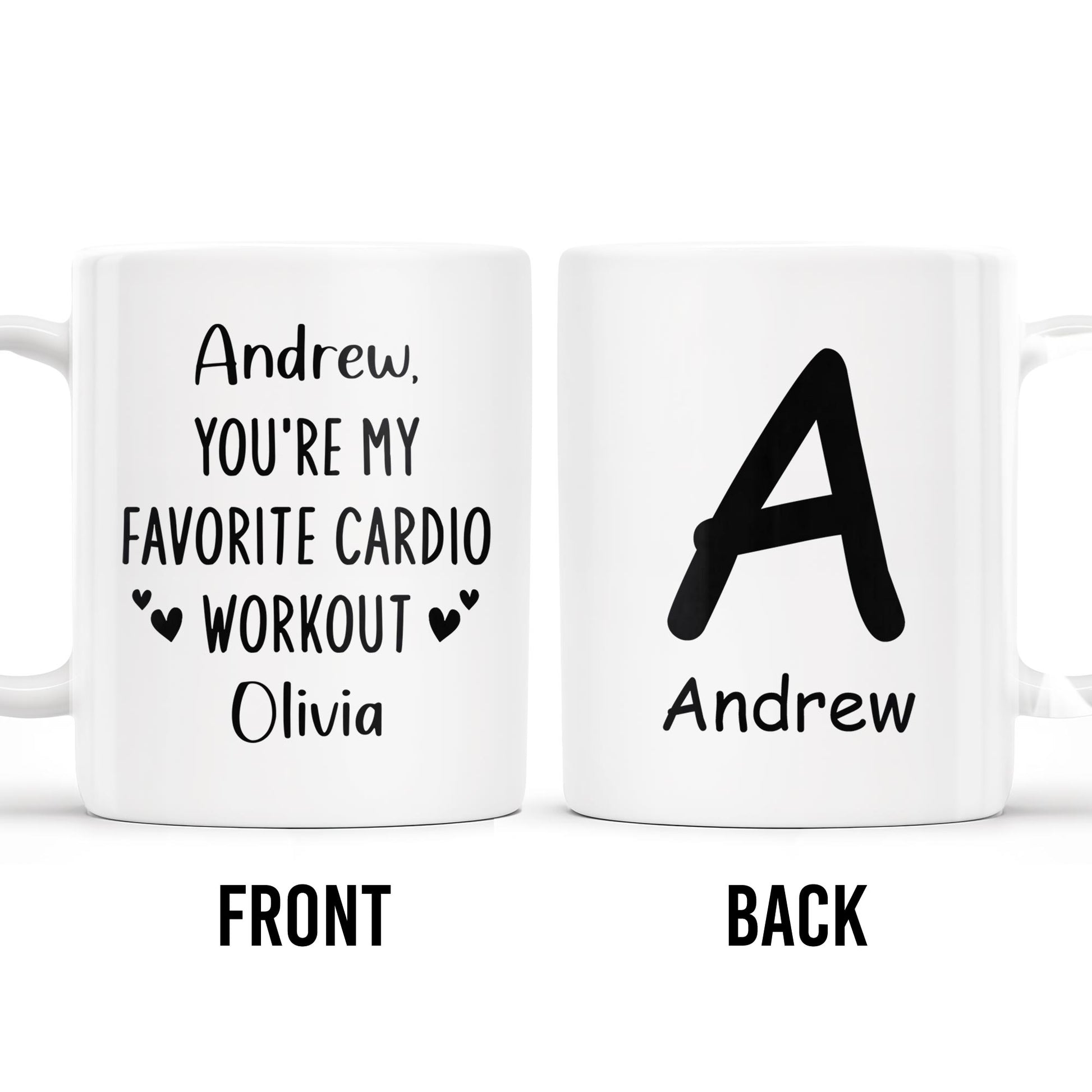 Favorite Cardio Workout Personalized Love Design