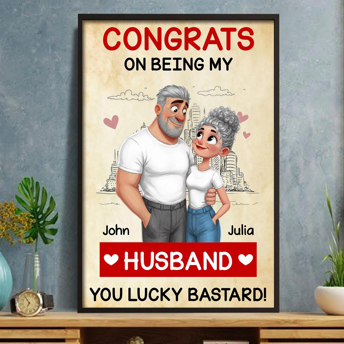 Congrats On Being My Husband Couple And Heart