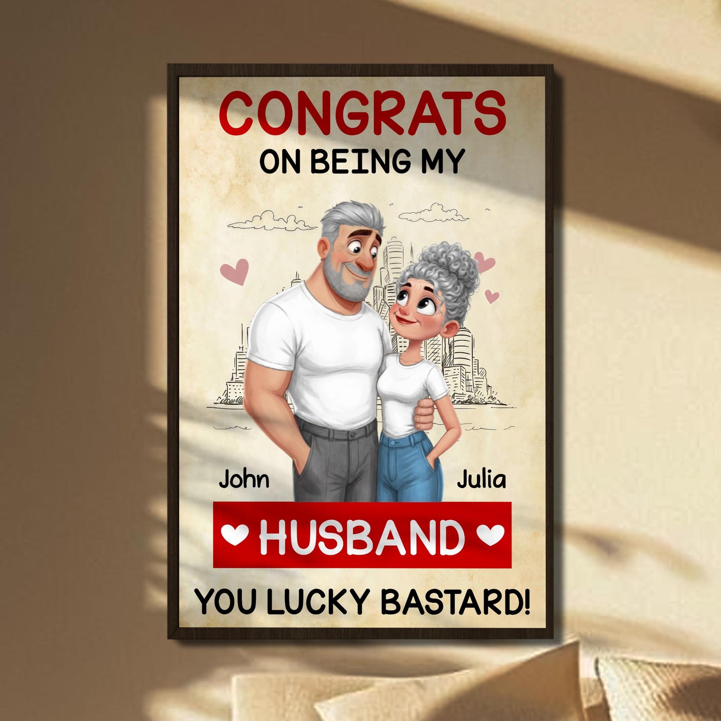Congrats On Being My Husband Couple And Heart