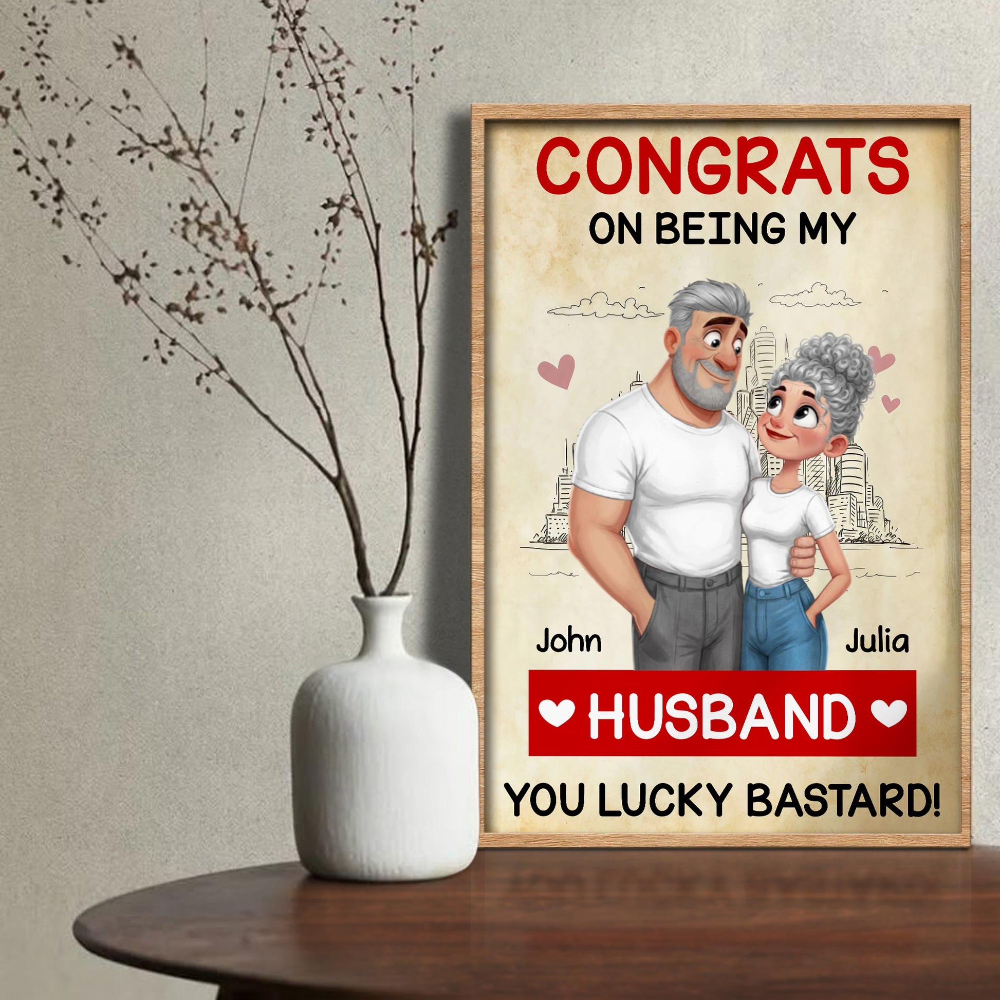 Congrats On Being My Husband Couple And Heart