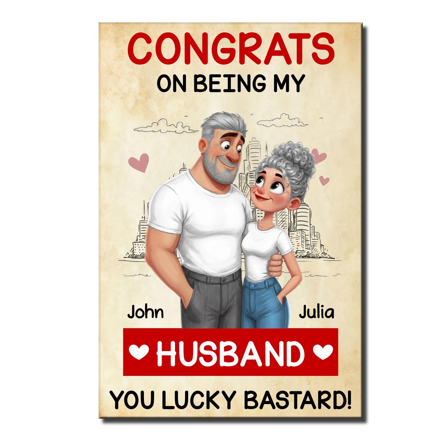 Congrats On Being My Husband Couple And Heart