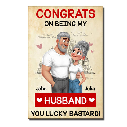 Congrats On Being My Husband Couple And Heart