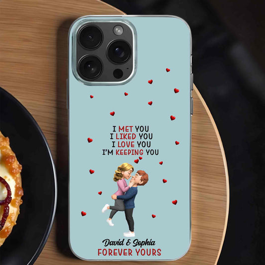 I Met You I Liked You Couple With Tiny Hearts