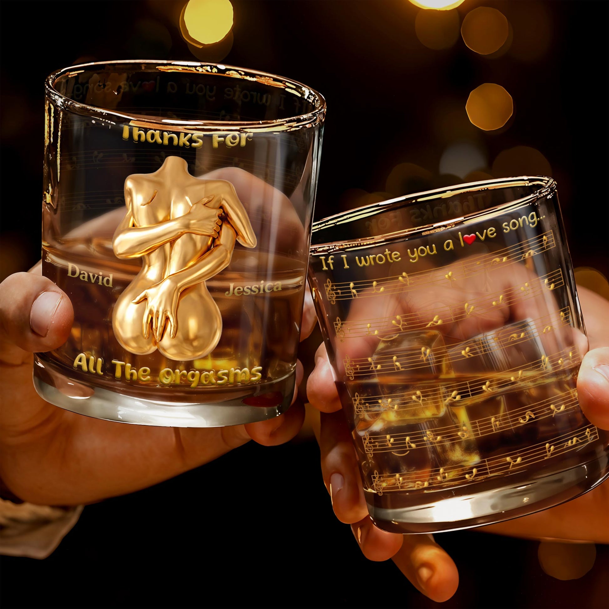 Thanks For All The Orgasms Embracing Gold Body