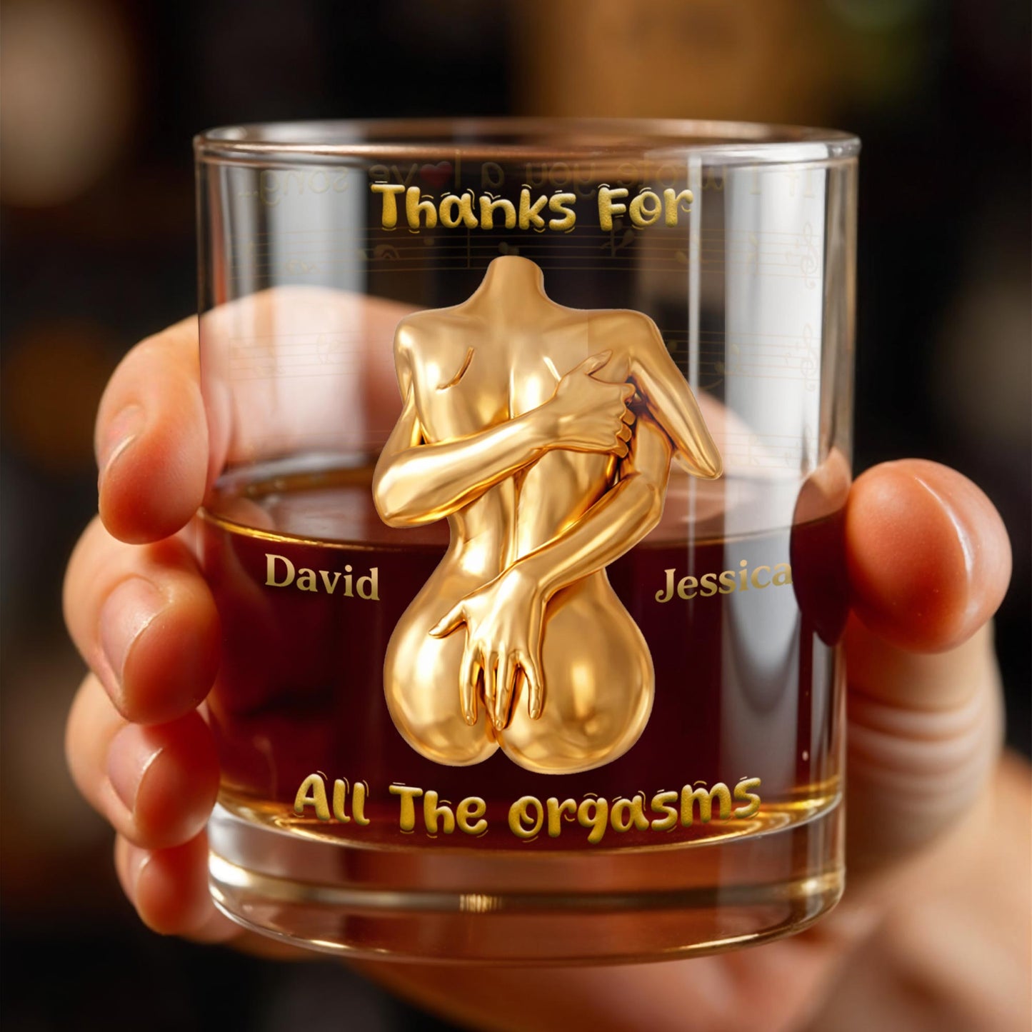 Thanks For All The Orgasms Embracing Gold Body