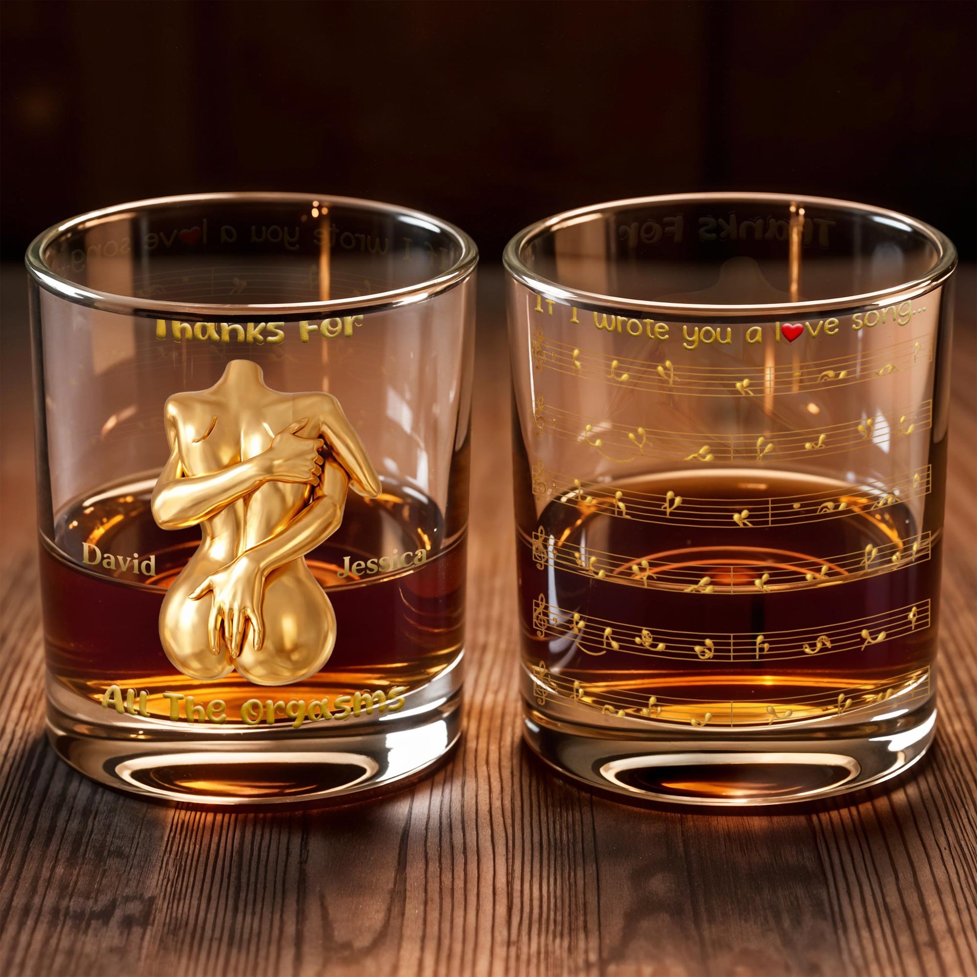 Thanks For All The Orgasms Embracing Gold Body