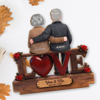 You & Me We Got This Love Heart Old Couple And Roses
