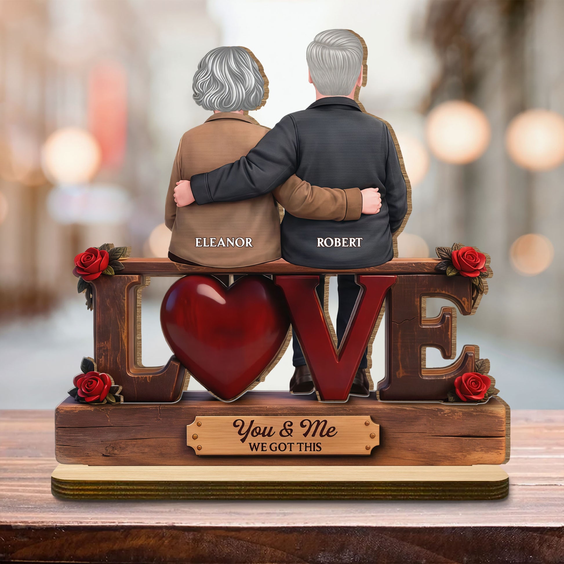 You & Me We Got This Love Heart Old Couple And Roses