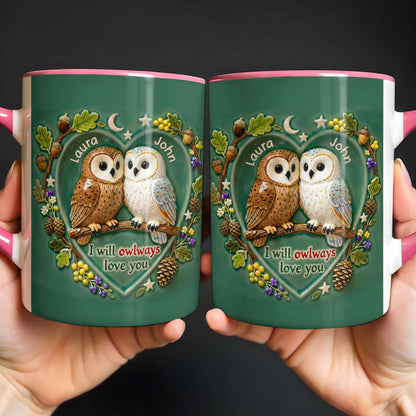 I Will Owlways Love You With Cute Owls And Nature Wreath