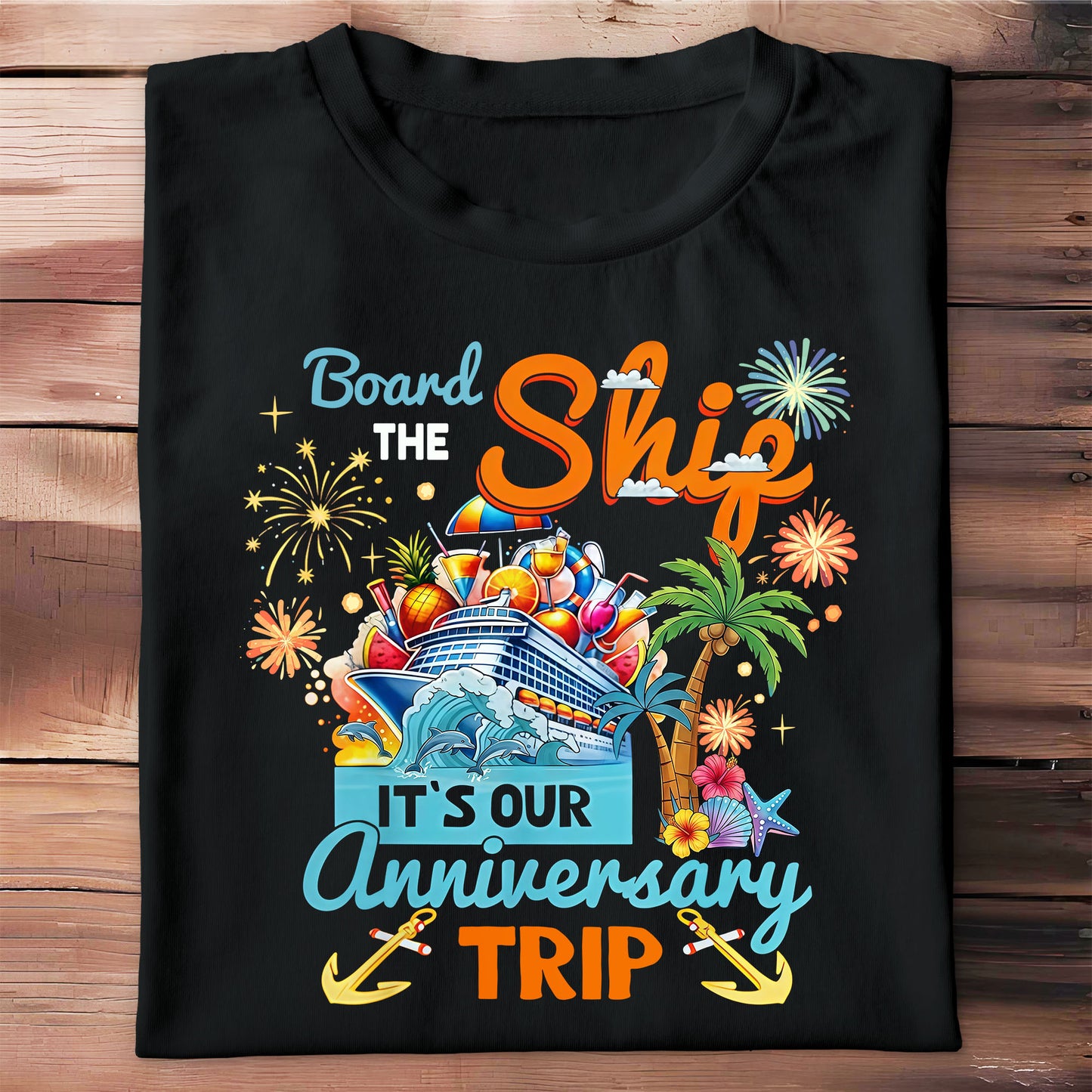 Board The Ship It Is Our Anniversary Trip Cruise Ship And Tropical Palm