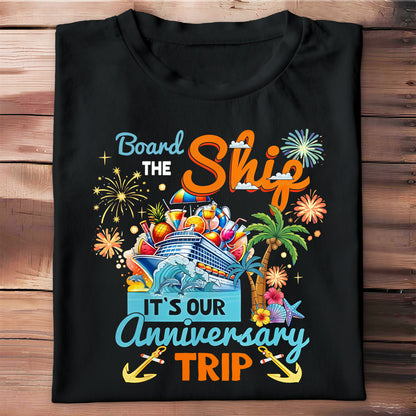 Board The Ship It Is Our Anniversary Trip Cruise Ship And Tropical Palm