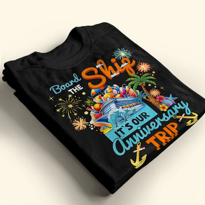 Board The Ship It Is Our Anniversary Trip Cruise Ship And Tropical Palm