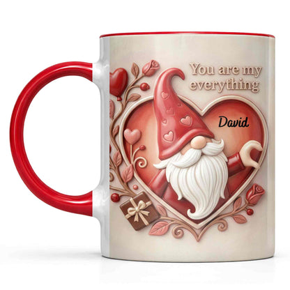 You Are My Everything Romantic Gnome With Hearts And Roses