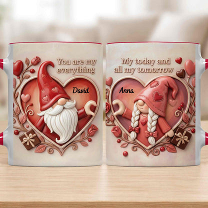 You Are My Everything Romantic Gnome With Hearts And Roses