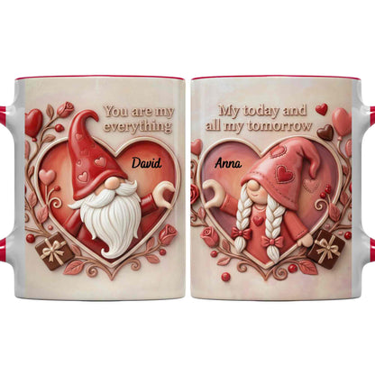 You Are My Everything Romantic Gnome With Hearts And Roses