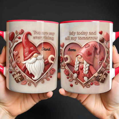 You Are My Everything Romantic Gnome With Hearts And Roses