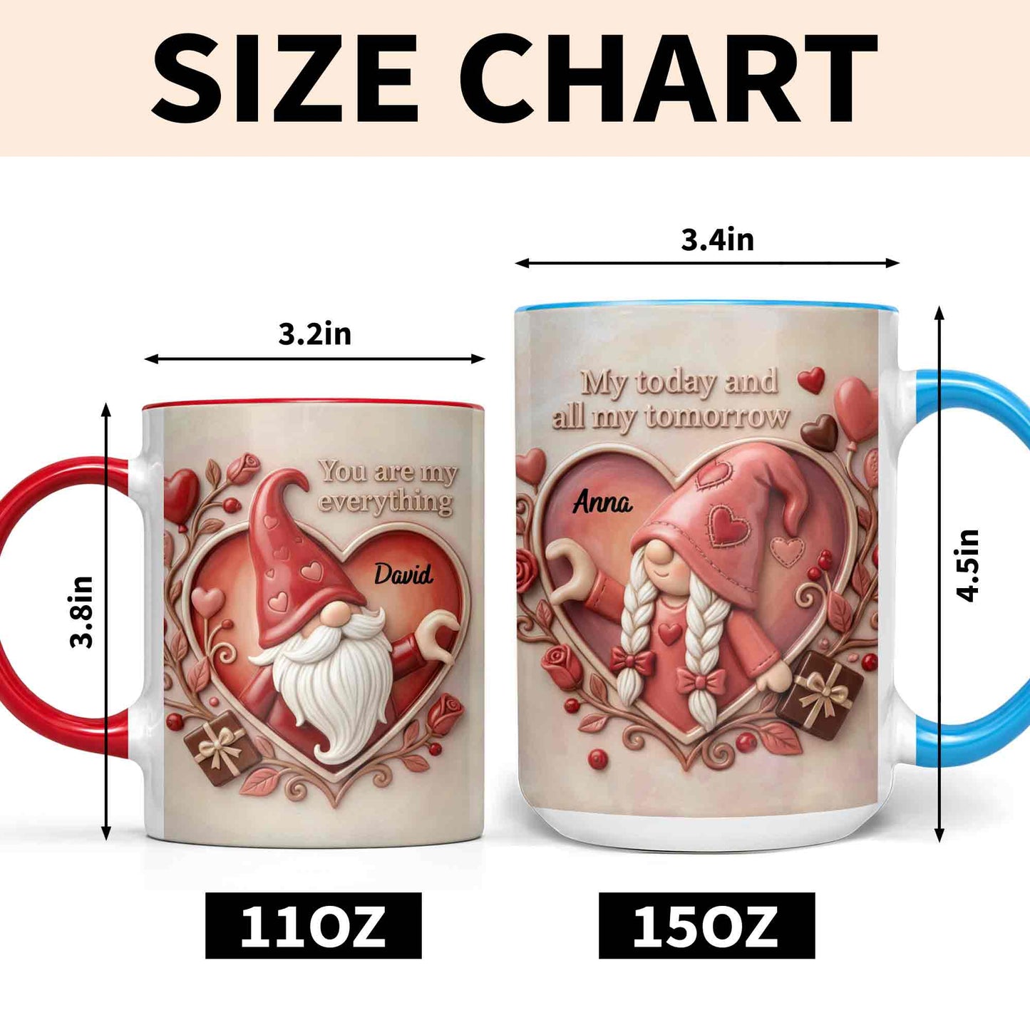 You Are My Everything Romantic Gnome With Hearts And Roses