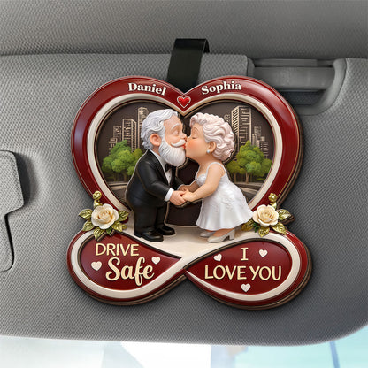Drive Safe I Love You Kissing Couple Infinity Heart