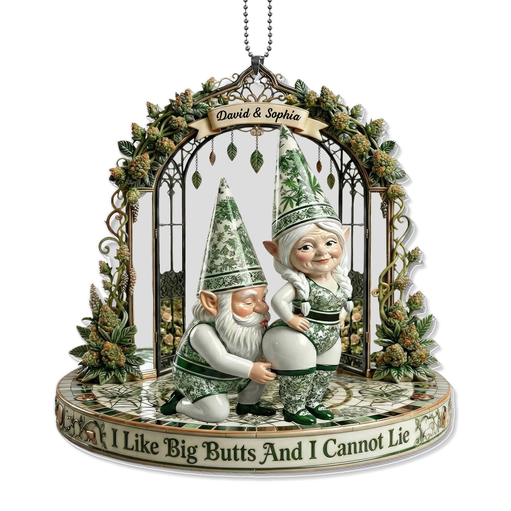 I Like Big Butts And I Cannot Lie Funny Gnomes In Flower Gate