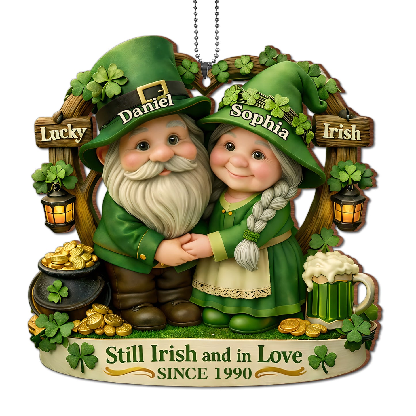 Still Irish And In Love Lucky Irish Gnomes With Pot Of Gold