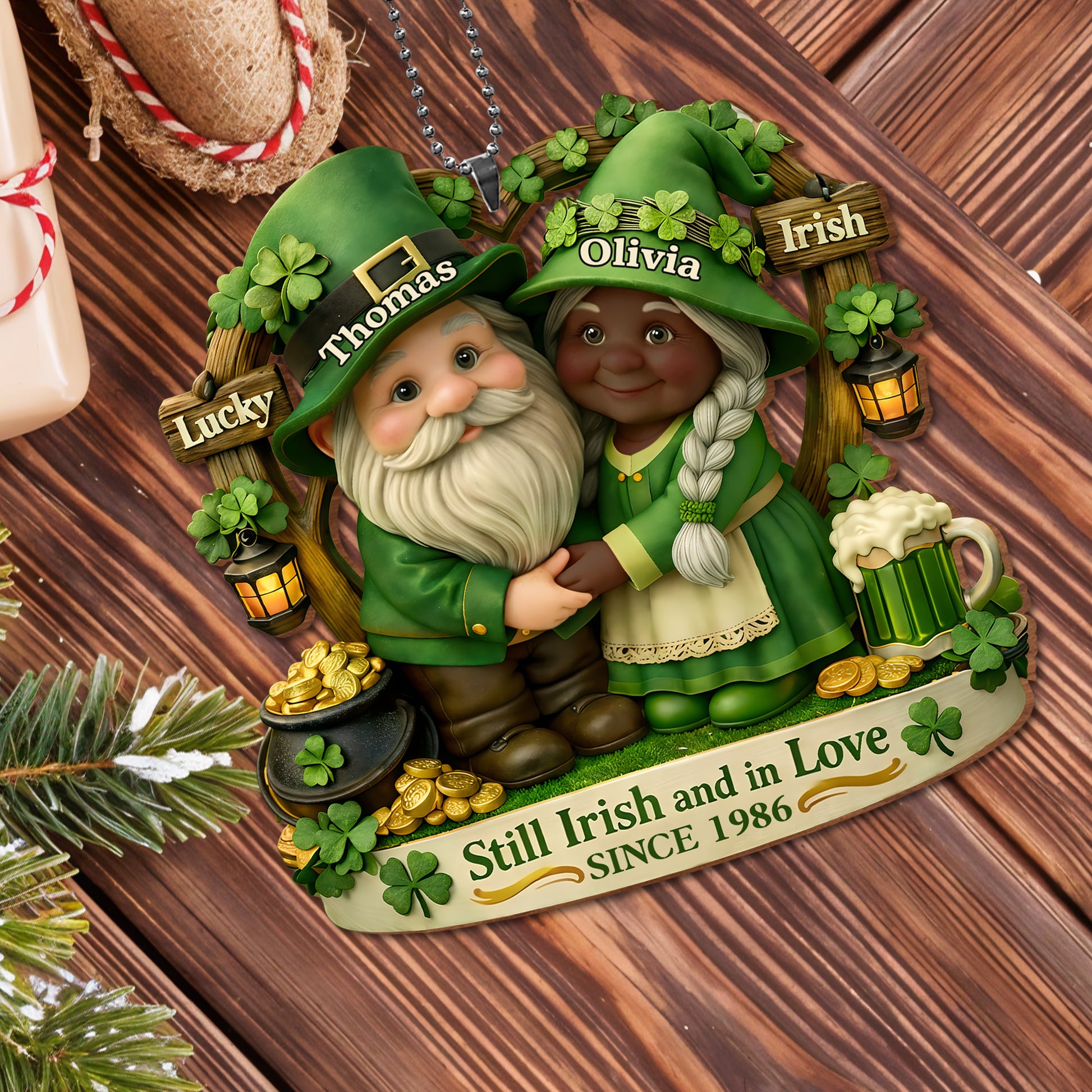 Still Irish And In Love Lucky Irish Gnomes With Pot Of Gold