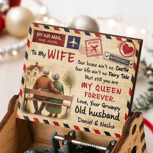 My Queen Forever Envelope Design With Airmail Stamp