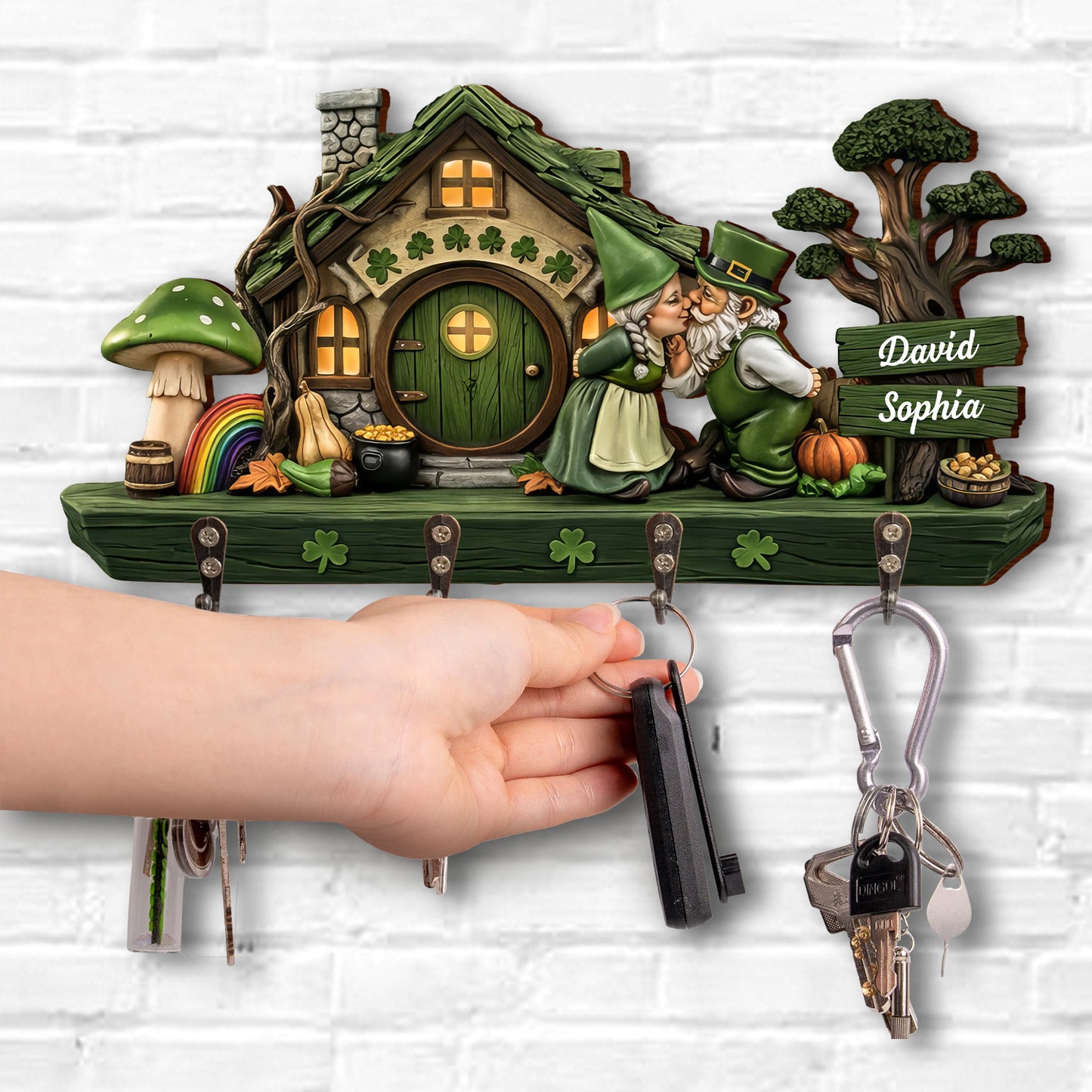 Our Lucky Home Kissing Gnomes And Clovers