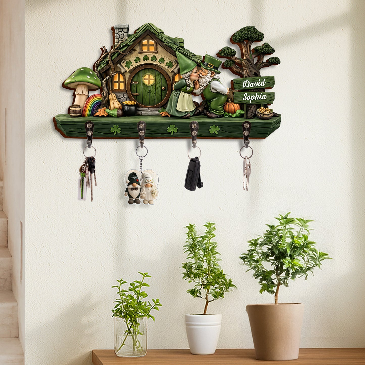 Our Lucky Home Kissing Gnomes And Clovers