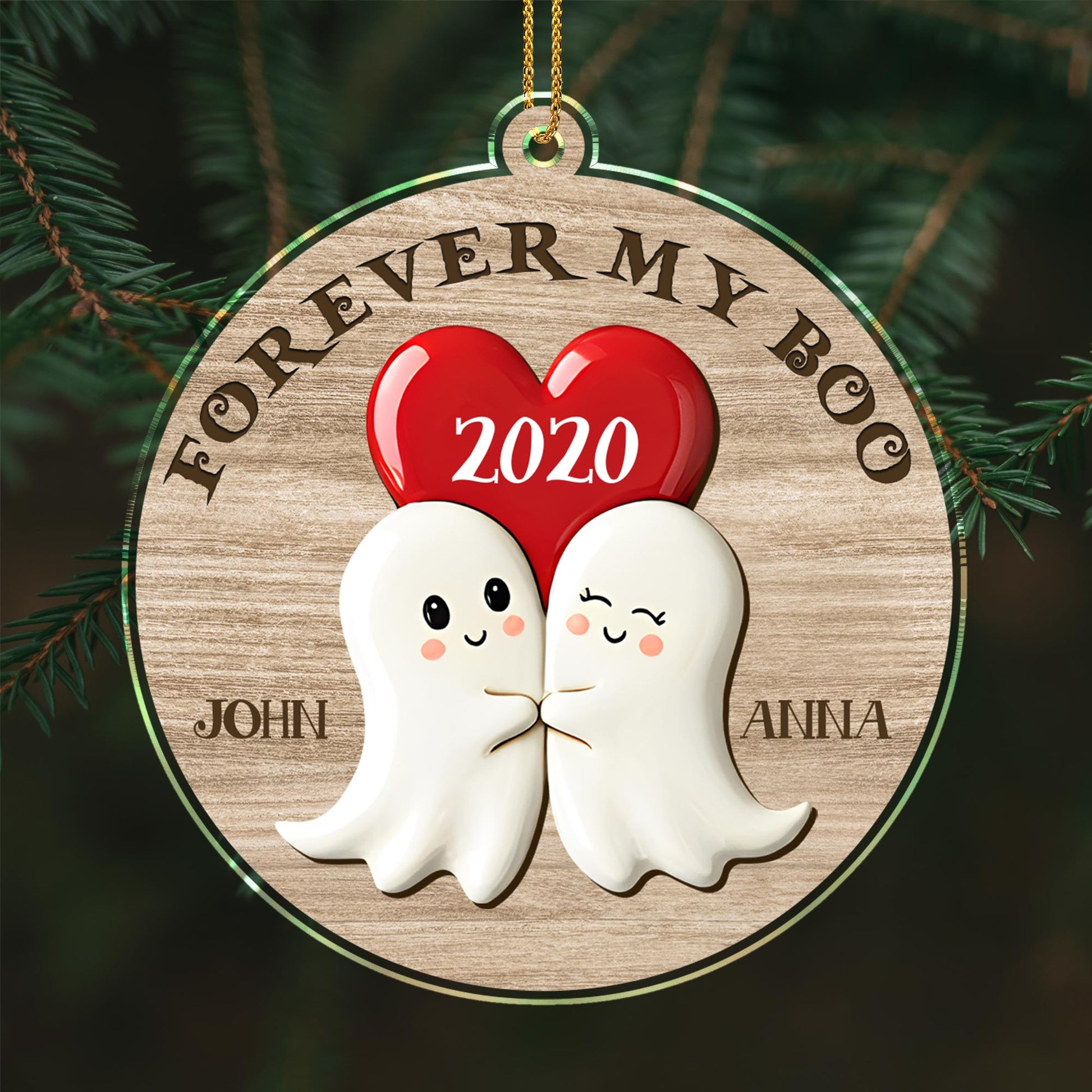 Forever My Boo With Cute Ghosts And A Heart