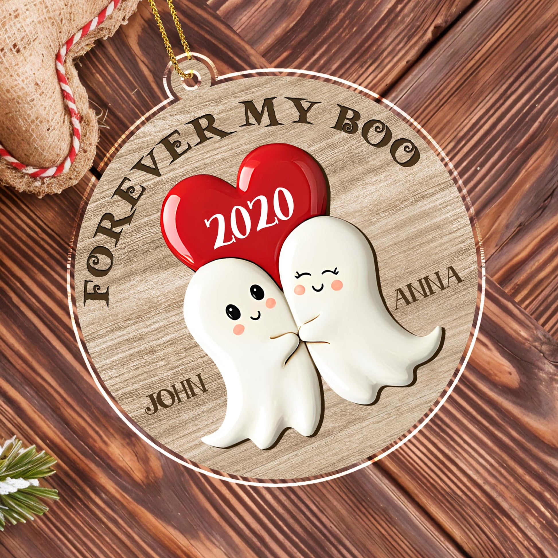 Forever My Boo With Cute Ghosts And A Heart