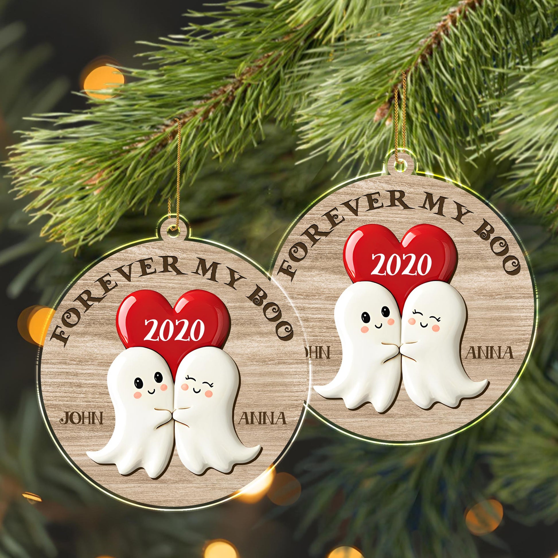 Forever My Boo With Cute Ghosts And A Heart