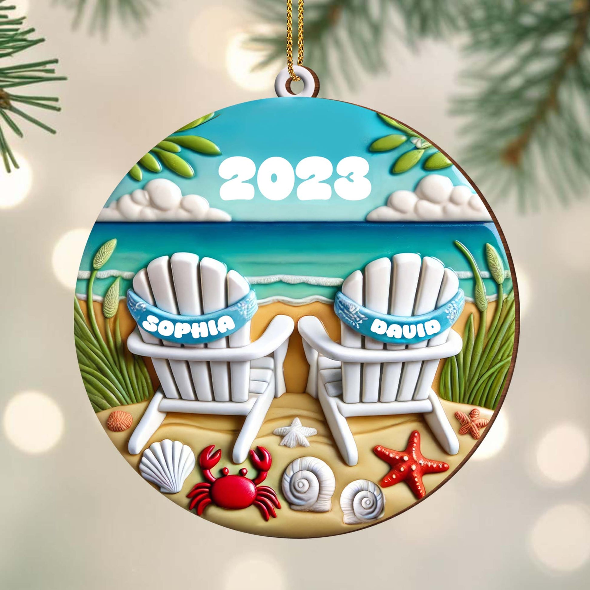 Relax And Unwind With Seaside Memories Beach Chairs Ornament