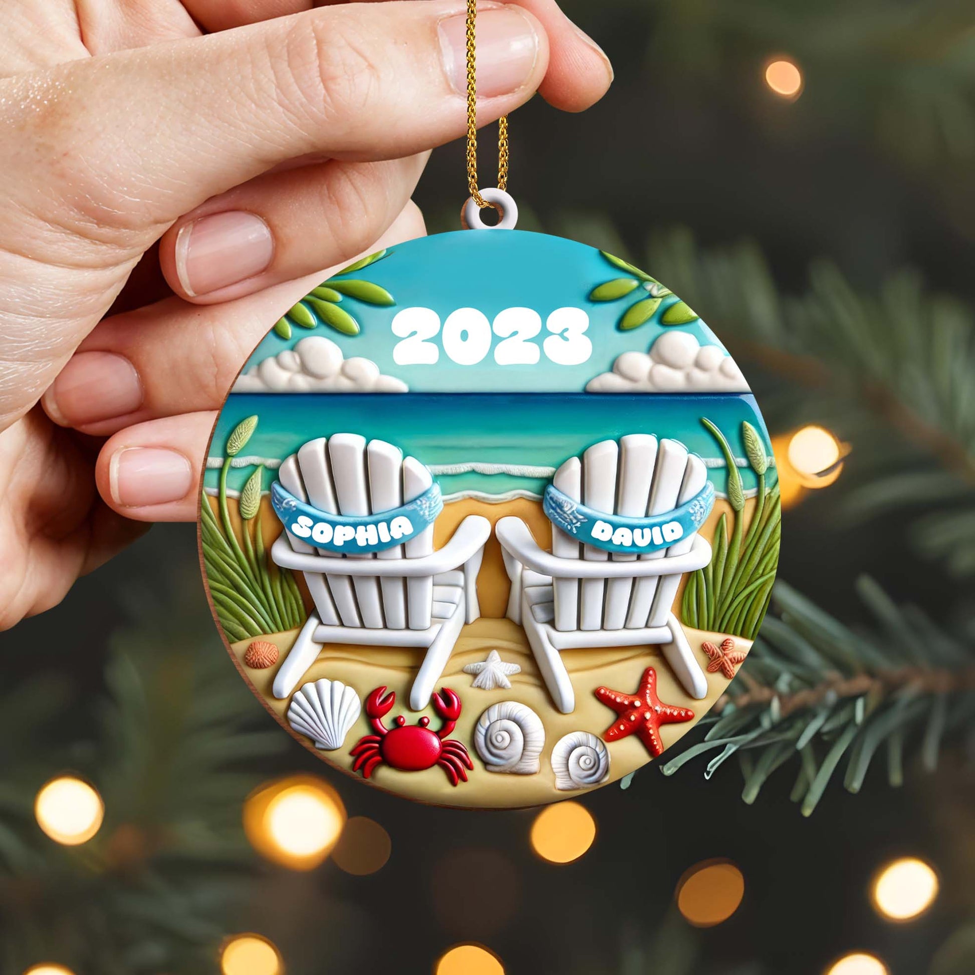 Relax And Unwind With Seaside Memories Beach Chairs Ornament